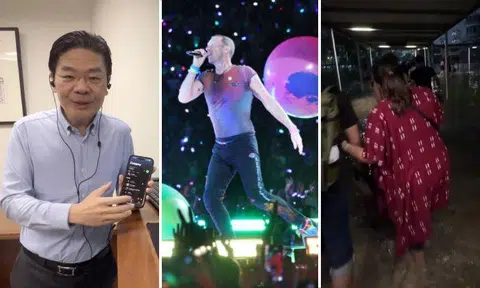 Thunderstorms are not stopping Coldplay fans from enjoying the British band’s concerts at the National Stadium.