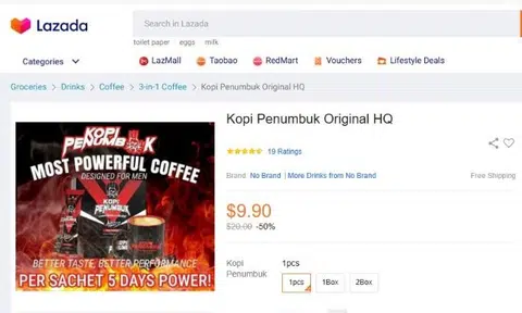 SFA warns about M'sian coffee product containing prescription medicine for erectile dysfunction