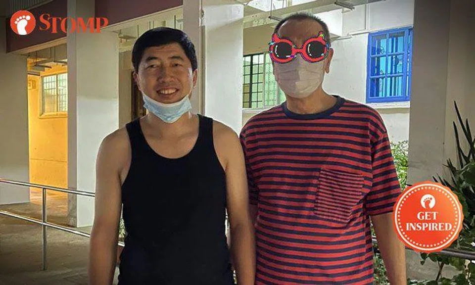 Mr Fang (left) and Stomper Tina's husband (right). PHOTO: STOMP