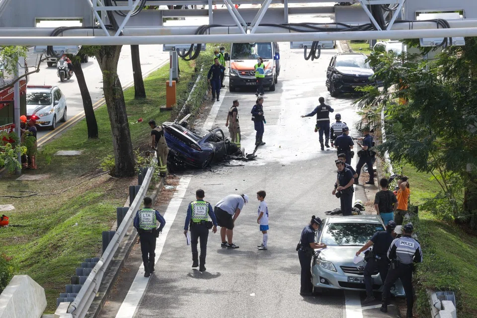 Police and SCDF investigations into the crash and the cause of the fire are ongoing.