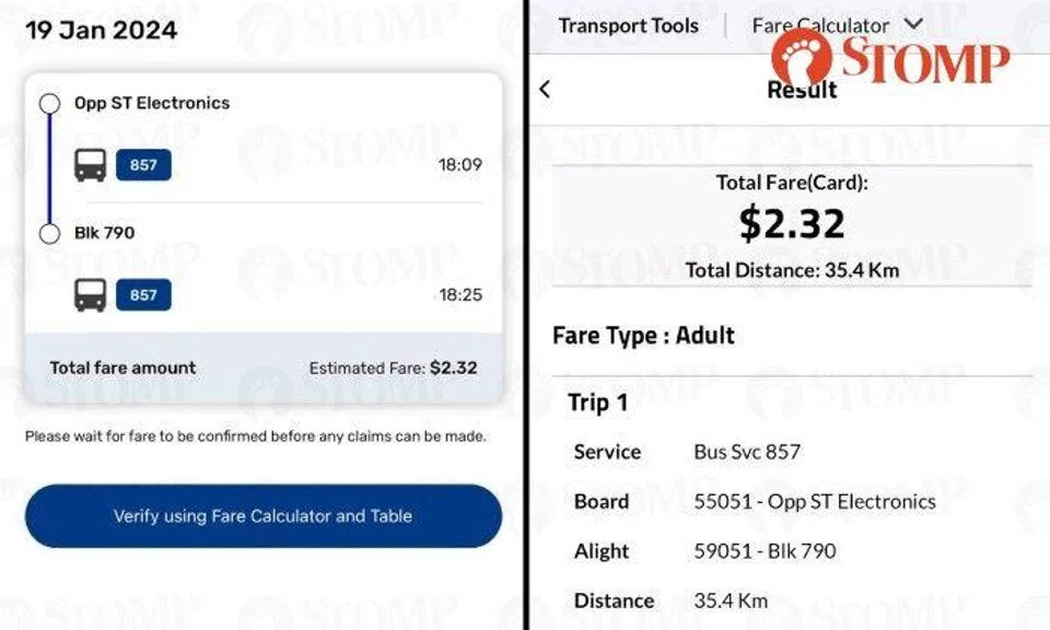 SimplyGo app shows Tower Transit bus travelled 35.4km in 16 minutes, that's 132.75kmh -- but how?