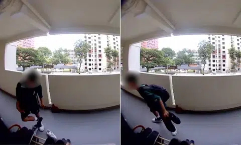 A boy was allegedly caught stealing a pair of Nike shoes placed outside a Toa Payoh HDB unit on Jan 22.