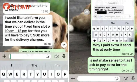 Woman upset flowers for friend's shop arrive over 1 hour early despite paying $5 extra for timed delivery