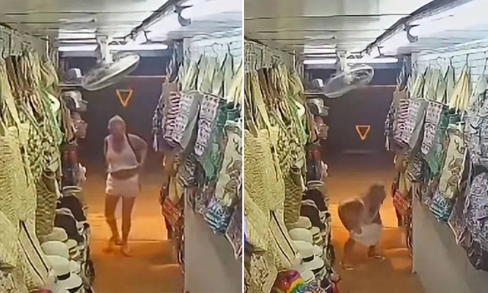 Phuket tourist incident, public urination, beachwear shop