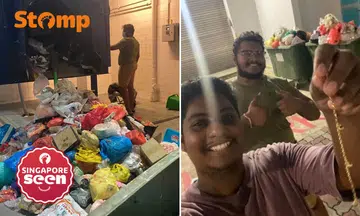 Cousins wade through rubbish for 3 hours at Hougang block to find $900 gold anklet — and succeed