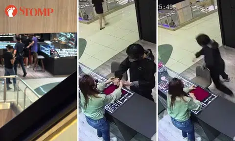 Man tries on luxury watch at Far East Plaza store -- then bolts with it