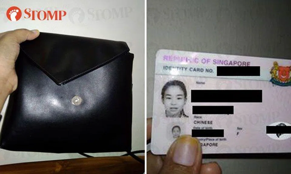 Woman finds black bag with NRIC in it at Marine Parade Road