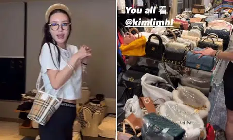 Kim Lim sells her luxury handbags on Instagram Live