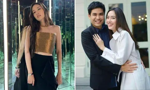 Last Thursday night, the 36-year-old shared a photograph of herself and her beau in a romantic embrace – while showing off a ring emblazoned with a large stone.