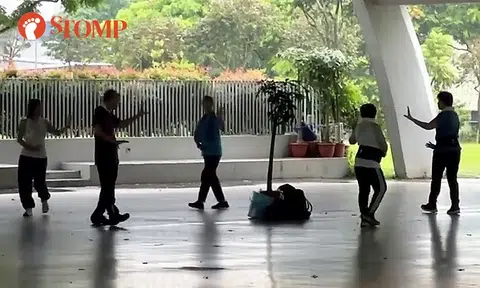 Stomper creeped out to see people walking in circles around tree at 2 different places in Jurong