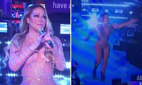 Mariah Carey gives disastrous performance during New Year's Eve party -- then claims she was 'sabotaged'