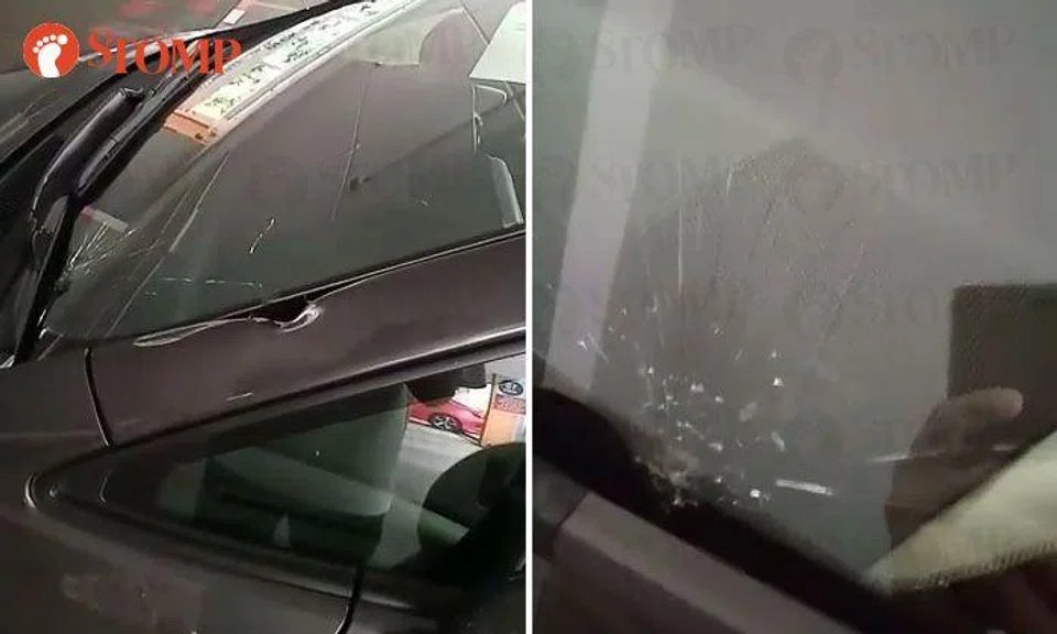 Man appealing for culprit who damaged car at Hougang carpark, resulting in $700 repairs
