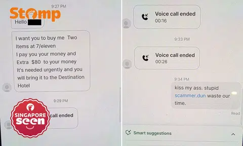 Grab driver tells scammer to 'kiss my ass' after being offered $80 to buy items from 7-Eleven