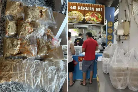 Man takes 30 packs of Hokkien mee from S'pore to KL, and they're not for sharing
