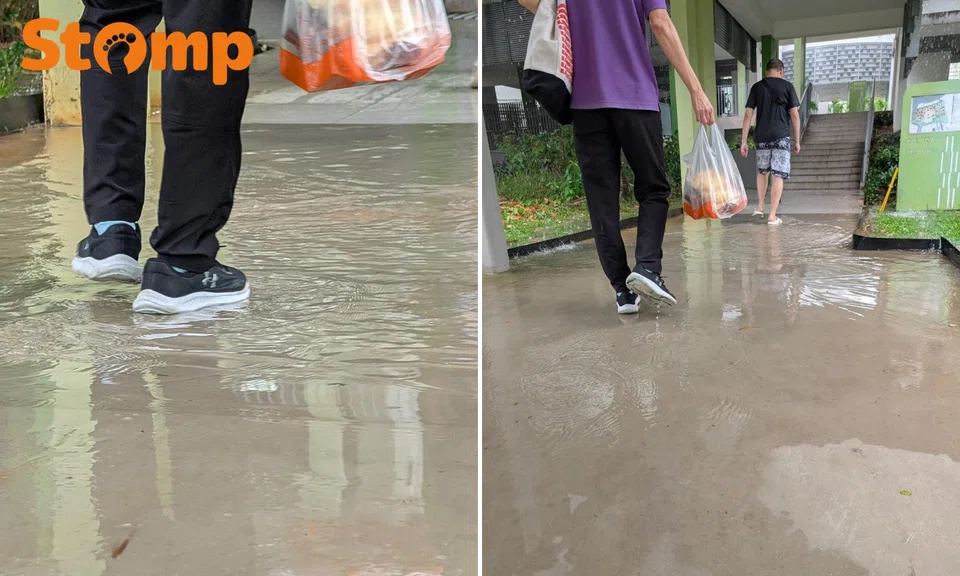 Photos taken by the Stomper on Dec 28 showed the area flooding again after rainfall.