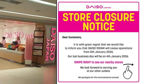 After Muji, Daiso at 100 AM mall to close down too
