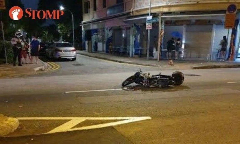 Motorcyclist taken to hospital after collision with BMW at Tanjong Katong Road