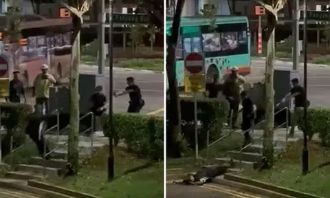 Man, 31, tasered and arrested after assaulting auxiliary police officer with metal bar in Bukit Panjang