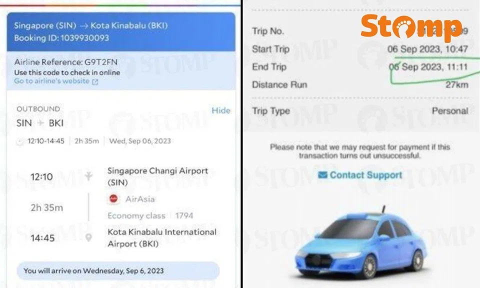 stomper complain flight latecomer