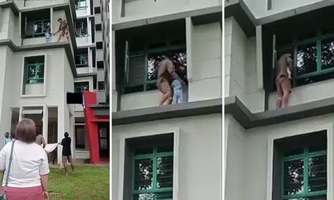 Canberra residents come together to rescue child standing on 3rd-storey ledge