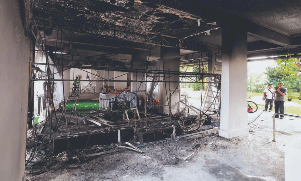 bedok reservoir void deck funeral wake fire