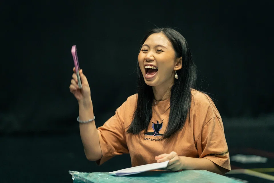 Ms Sara Cher, pictured in Brainstorm. When she felt anxious, crocheting and cross-stitching helped her to ground herself in the present moment.