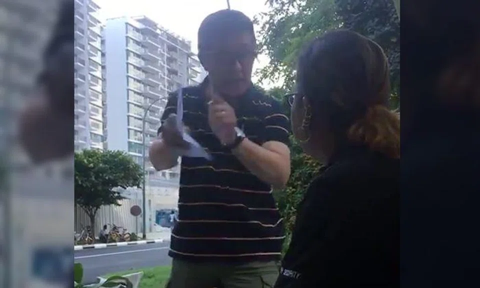 Condo resident verbally abuses security officer over warning letters: "I'm the one who pays you money"