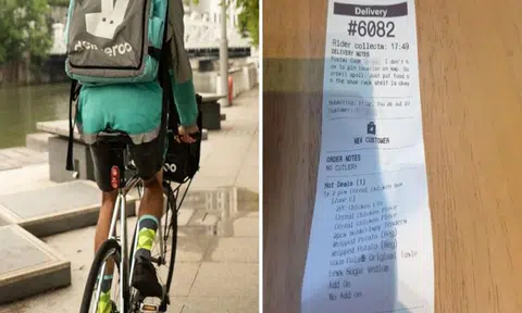 Woman 'horrified' after Deliveroo rider yells for her outside home, sees her in only a towel