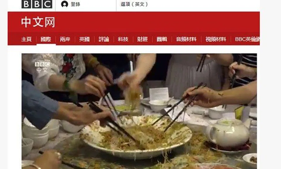International netizens react to local lo hei culture after BBC article ...