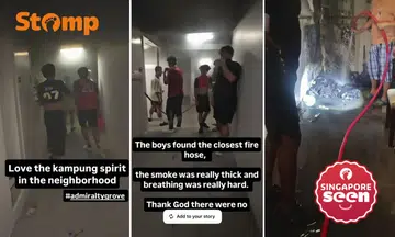 Woodlands fire, neighbourhood spirit, HDB fire