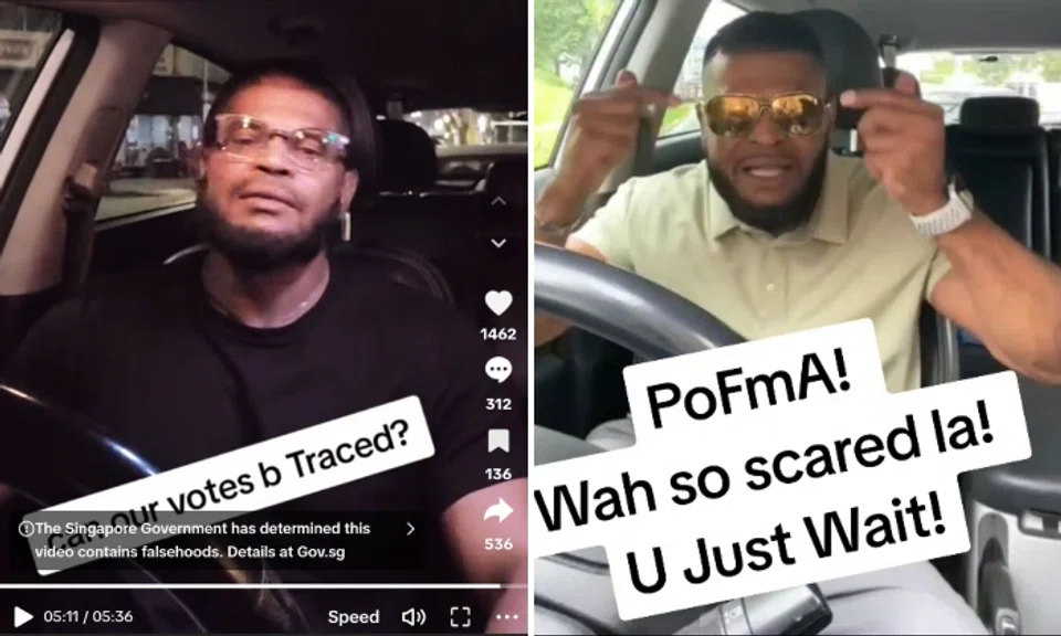 The TikToker has posted videos responding to the Pofma orders.