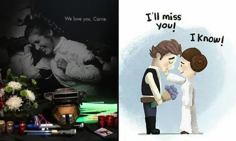 Fans remember the late Carrie Fisher with these touching tributes