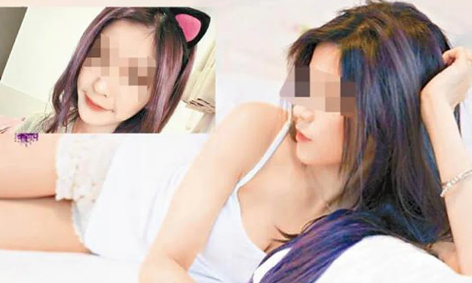 The victim, a popular web model. 