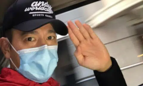 Andy Lau posted this photo with a Mar 10 blog entry announcing that he had been discharged. Photo: awc618.com