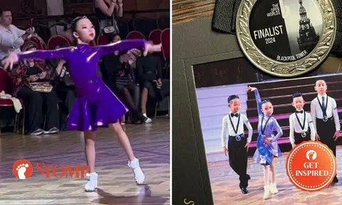 Penelope Cai recently took part in The Open Worlds international ballroom dancing competition held in Blackpool, England, from May 9 to 14.