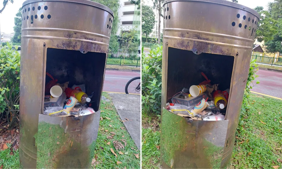 Trash was spotted inside an incense burner.