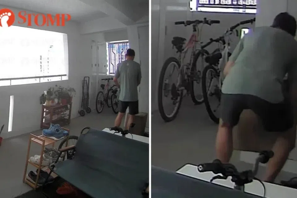 CCTV footage showed the man apparently behaving suspiciously. 