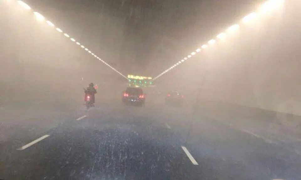 Section of MCE closes after water pipe bursts in tunnel