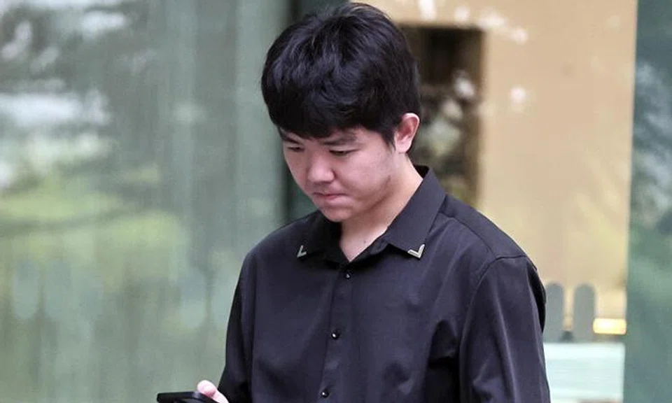 Tang Chin Huat arriving at the State Courts on May 22. He surrendered himself to the authorities after finding out he was a wanted man over the incident.
