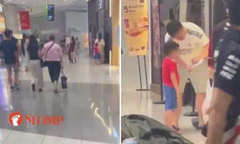 Man scolds crying boy 'at full volume' in Suntec