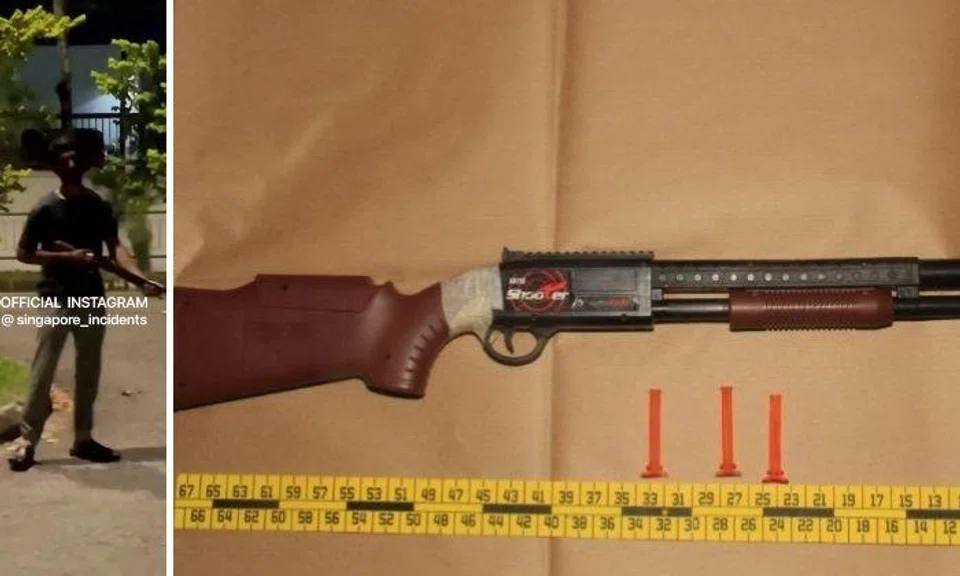 Preliminary investigations revealed that the man was holding a toy gun.