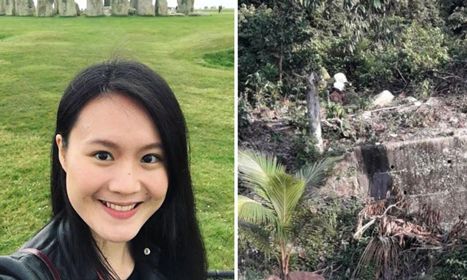 Lum Jie (left) and Gunung Pulai (right). Photo: Lianhe Wanbao and Facebook