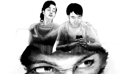 Can a woman trust her boyfriend if he keeps texting other women? Photo illustration: The Star
