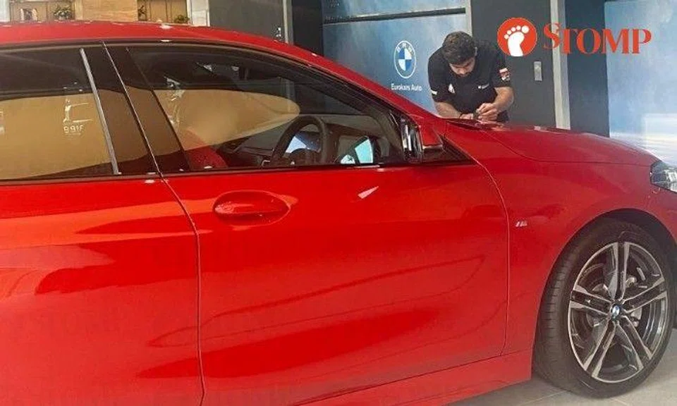 Customer shocked to find spots on his brand new BMW, car dealer unable to confirm source of defects