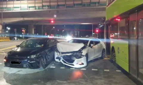 Driver accused of running red light at Jurong junction and causing crash that injured 4 people