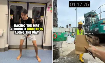 Another influencer races the TEL MRT — this time, barefooted and to do ‘kind acts’