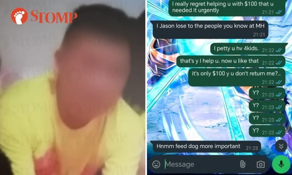 The Stomper shared a screenshot of a convo where he asked why Jason wouldn't return the money and Jason replied: "Hnmm, feed dog more important."