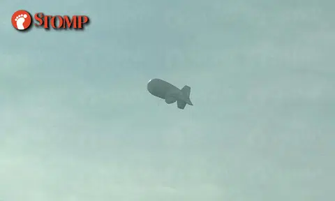 Did you notice this blimp in S'pore skies yesterday?