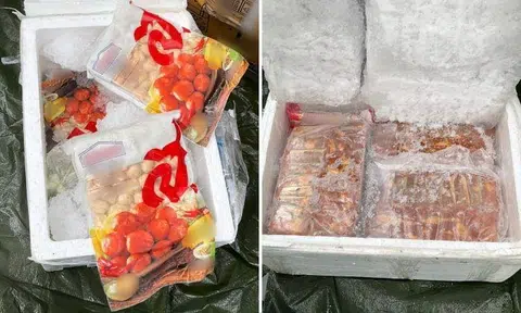 Around two tonnes of illegally imported meat products were found in a container truck at a Macpherson carpark on Jan 5.