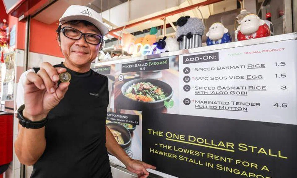 Man makes $1 bid for Chinatown stall and gets it, operates for only 4 hours per week despite profit